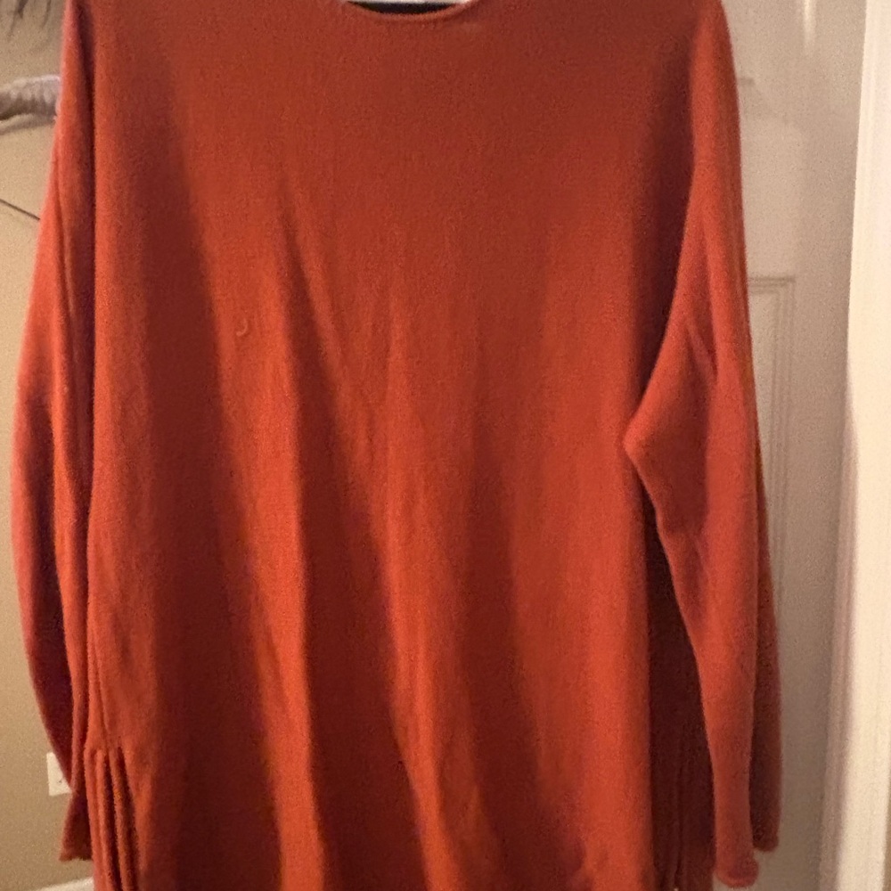 Michael Kors Burnt Orange Crew Neck Sweater